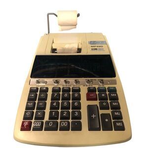 Canon MP49D Desktop Printing Calculator‎ with Clock & Large Display